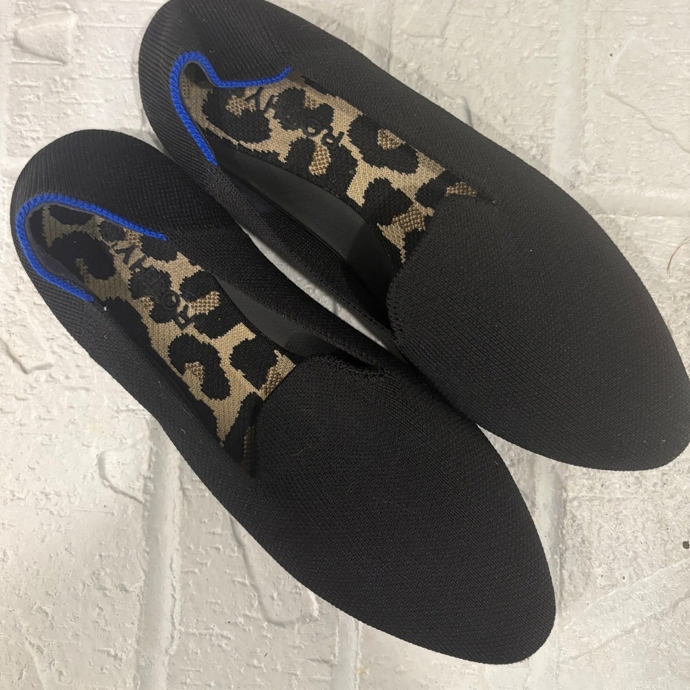 Rothy's The Almond Loafer Black Knit Flats Size 6.5 - Picture 6 of 9
